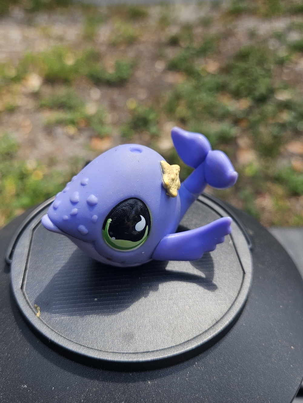 Littlest Pet Shop # 895 Purple Whale Authentic LPS